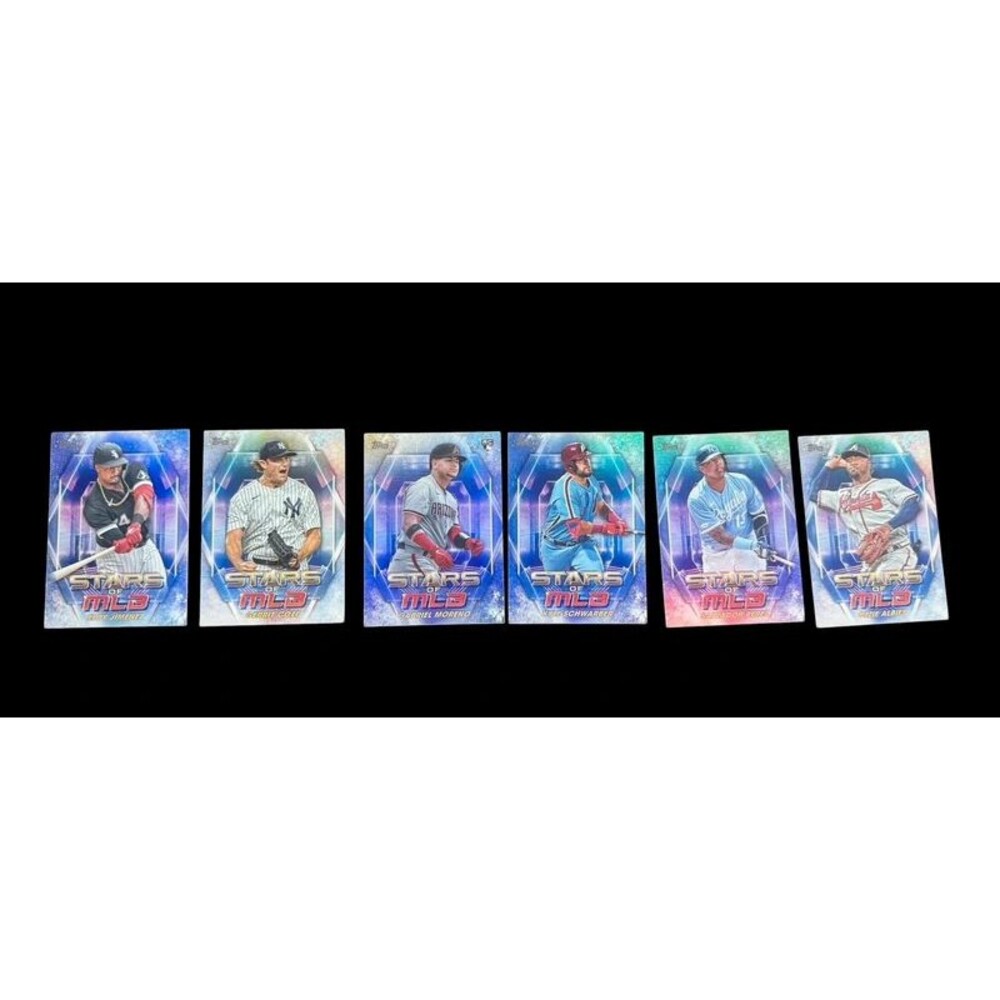 2024 Topps Stars of MLB Insert Card Lot (6 Cards) - Moreno RC, Cole, Schwarber
